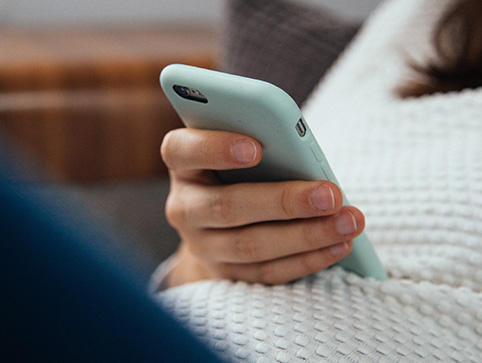 Disconnect from devices before bedtime.